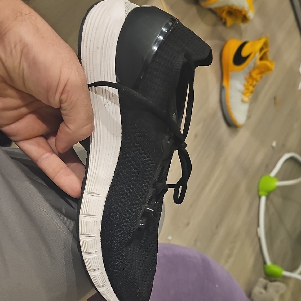 Under Armour Black and White Sneakers